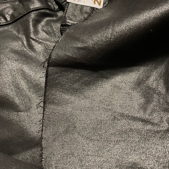 NWT Lane Bryant plus size 24 ruffle hem black jean - Picture 7 of 9